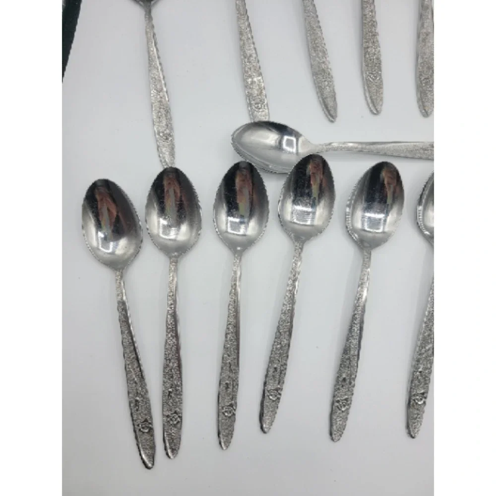 Stanley Roberts Florentine Rose stainless‎ steel 16 tsp 8 tbsp (24)